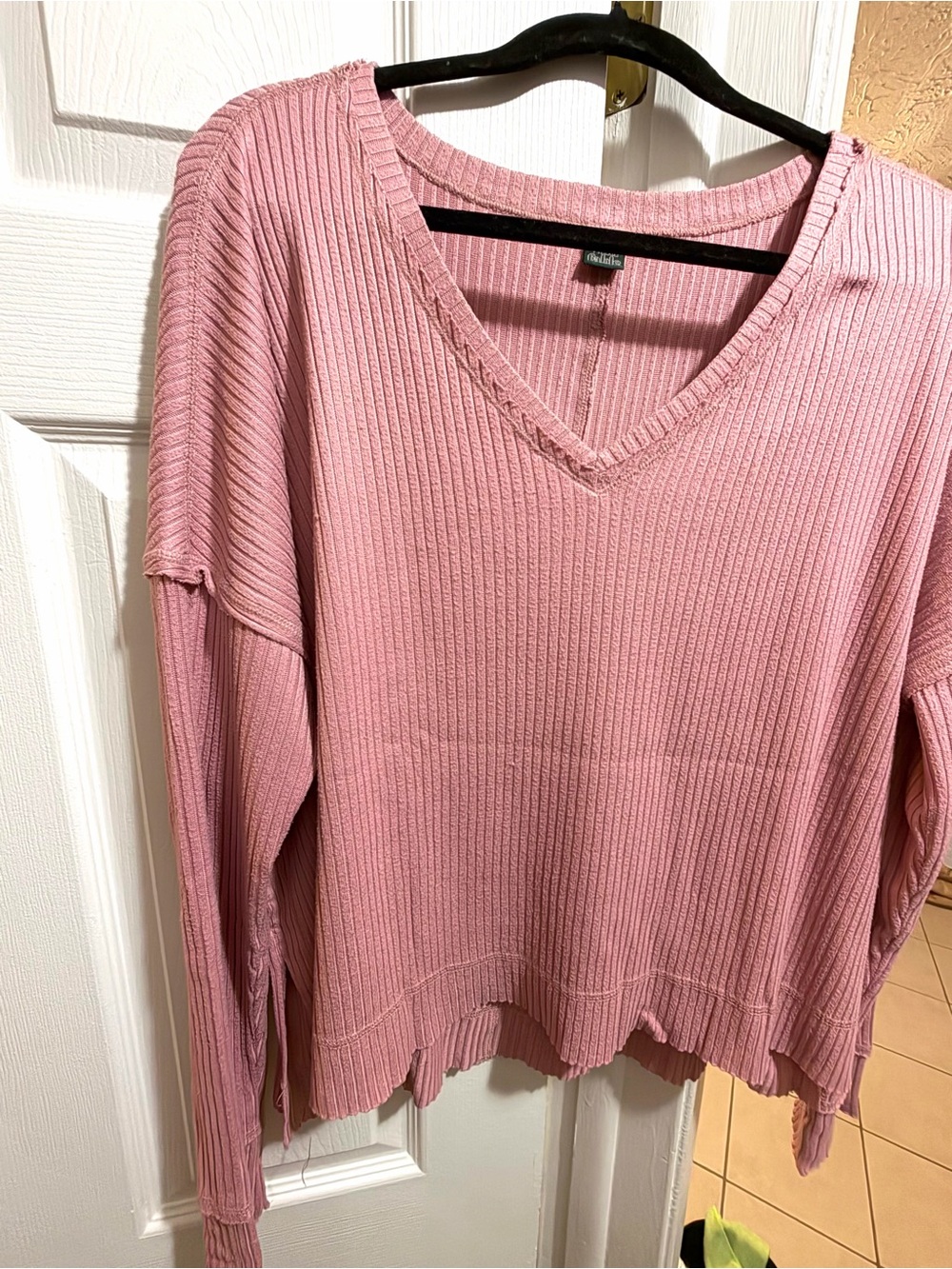Wild Fable • Mauve/Pink, Oversized Long-Sleeve, Ribbed Pullover Women's XL
